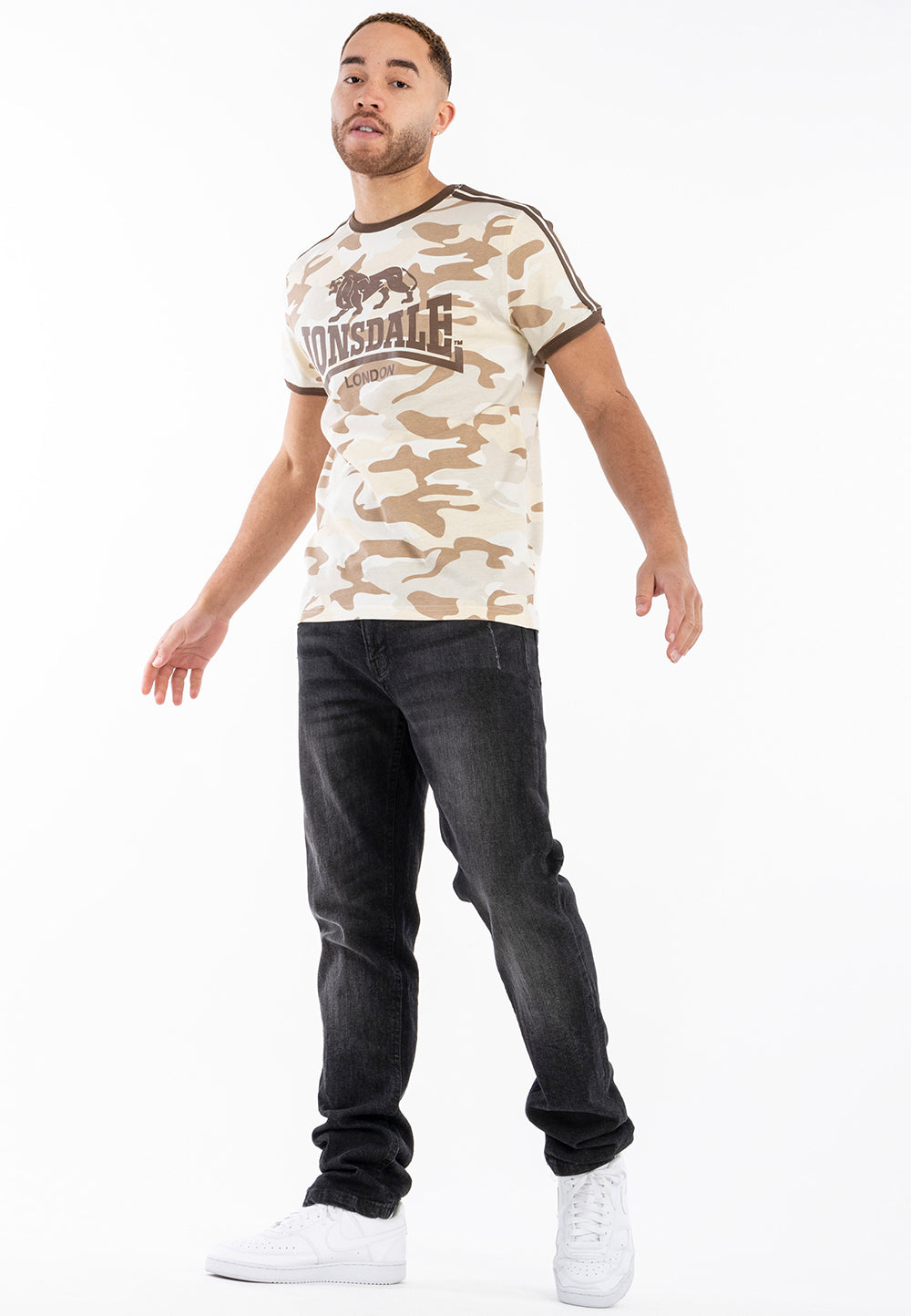 Lonsdale 117521 Gregneash T-Shirt - Camo Desert