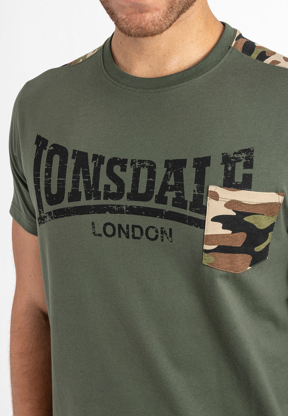 Lonsdale 117522 Huxter T-Shirt - Olive