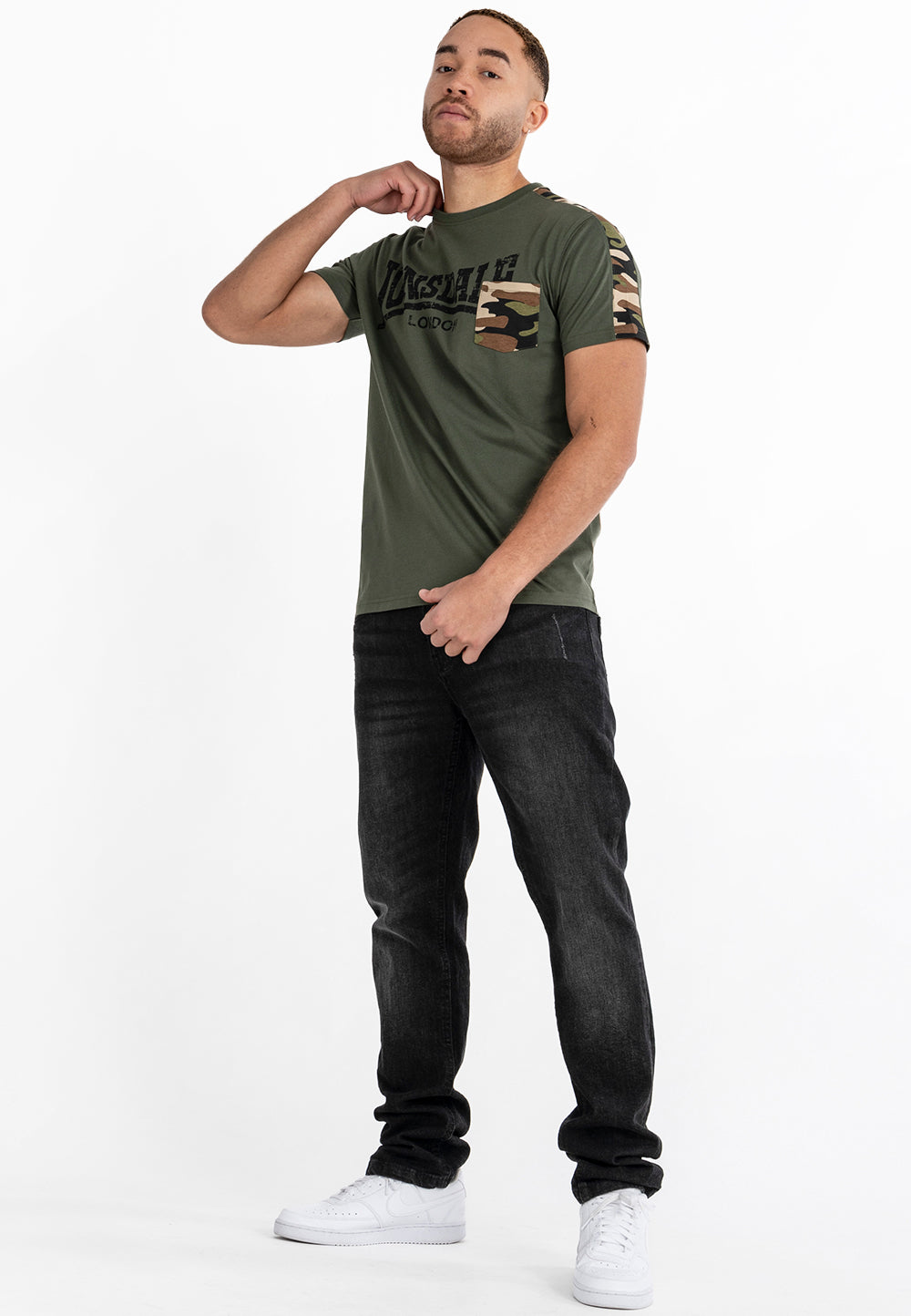Lonsdale 117522 Huxter T-Shirt - Olive