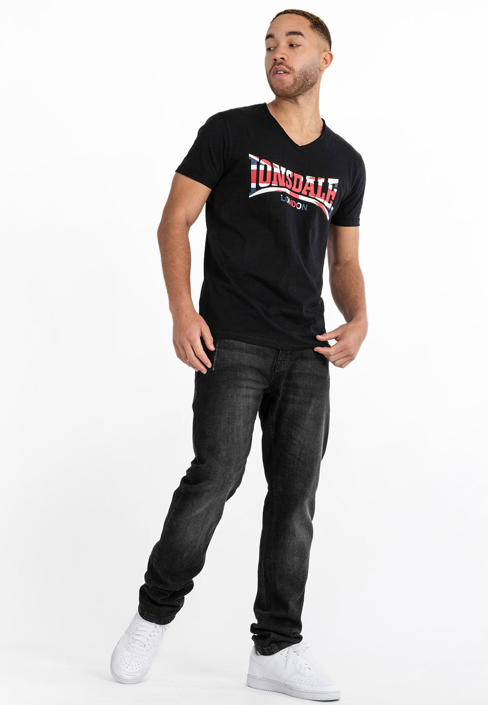 Lonsdale 117526 Stanydale T-Shirt - Schwarz