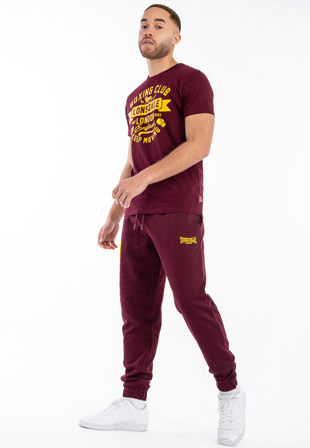 Lonsdale 117527 Gruting T-Shirt - Oxblood