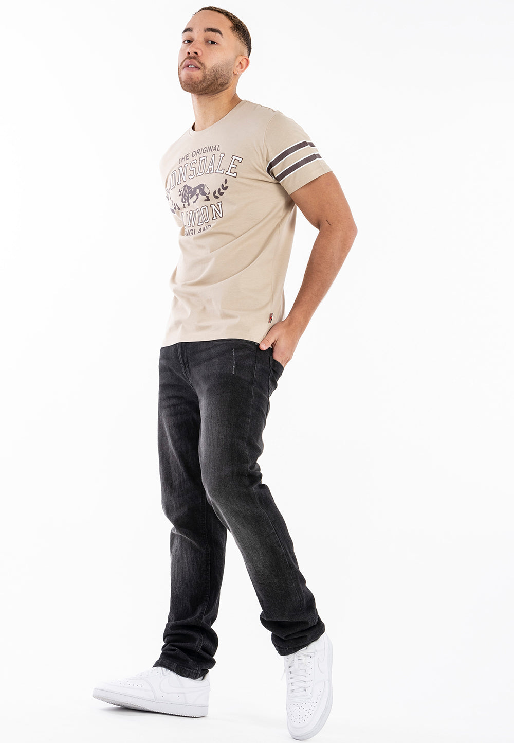 Lonsdale 117530 Brouster T-Shirt - Sand