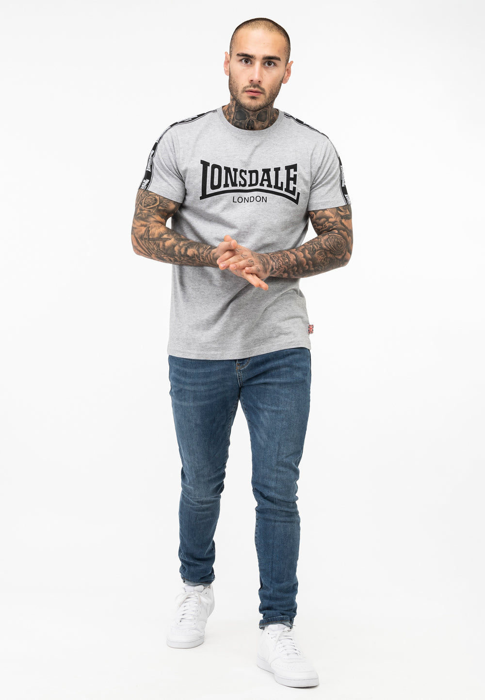 Lonsdale 117531 Vementry T-Shirt Marl Grey