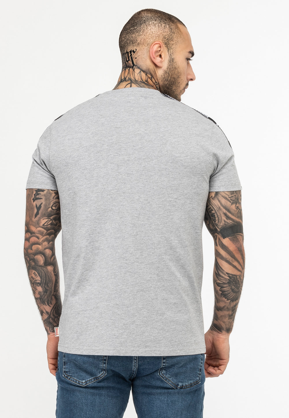 Lonsdale 117533 Brindister T-Shirt Marl Grey