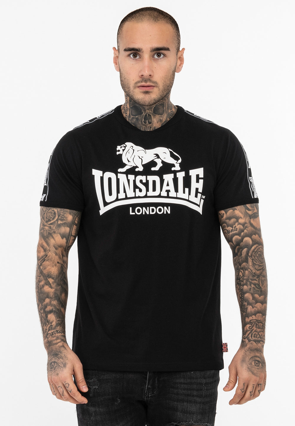 Lonsdale 117534 Stour T-Shirt - Schwarz
