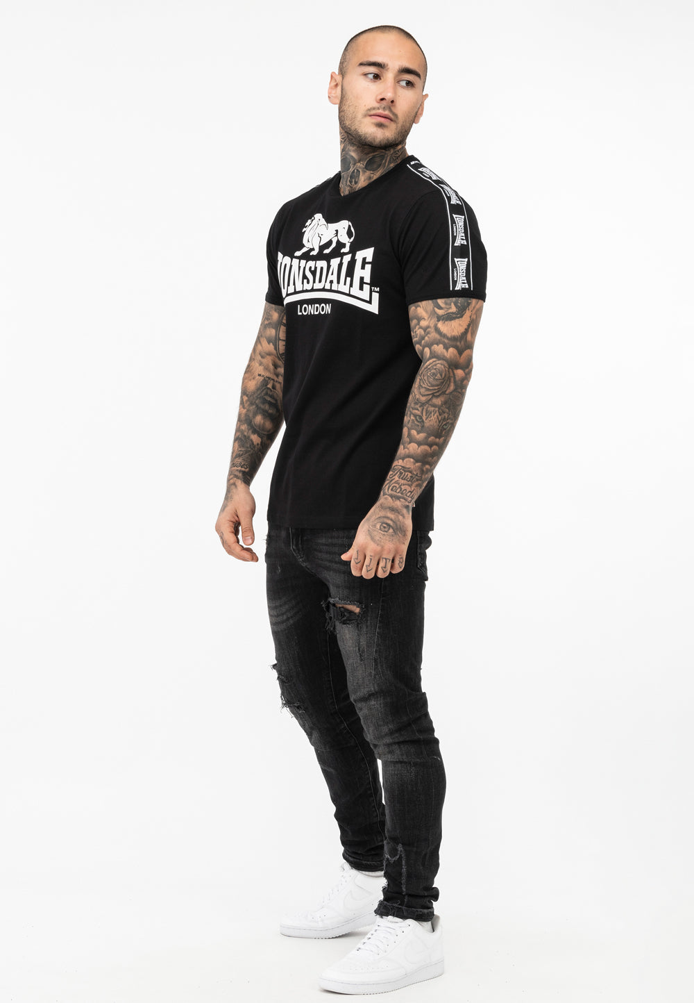 Lonsdale 117534 Stour T-Shirt - Schwarz