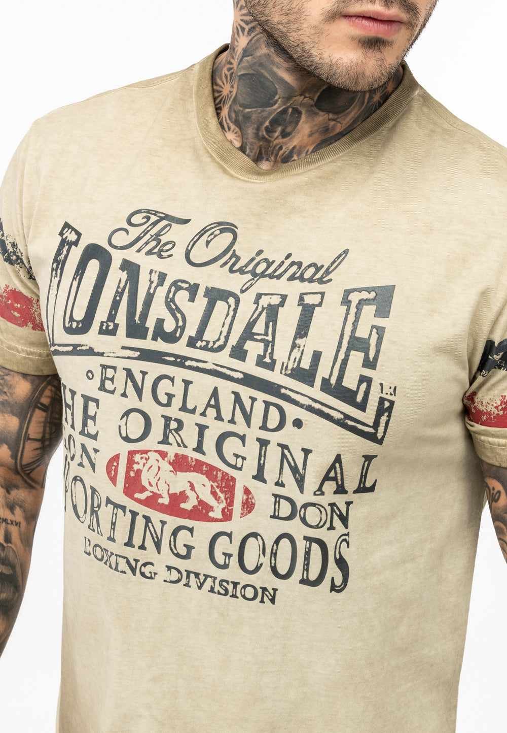 Lonsdale 117539 Skeld T-Shirt - Sand