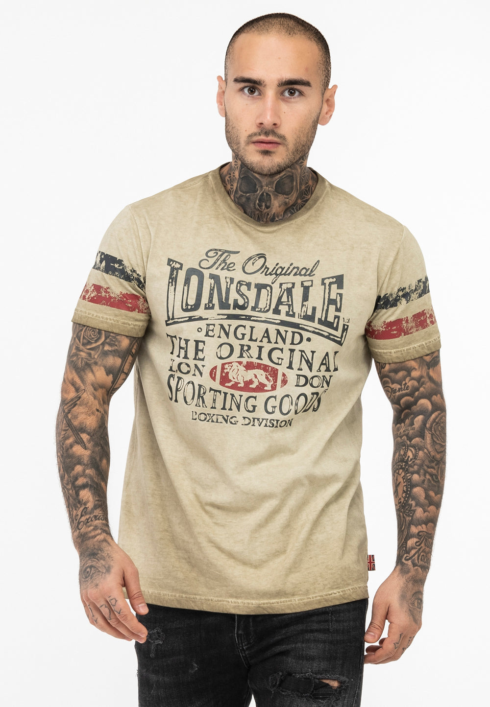 Lonsdale 117539 Skeld T-Shirt - Sand