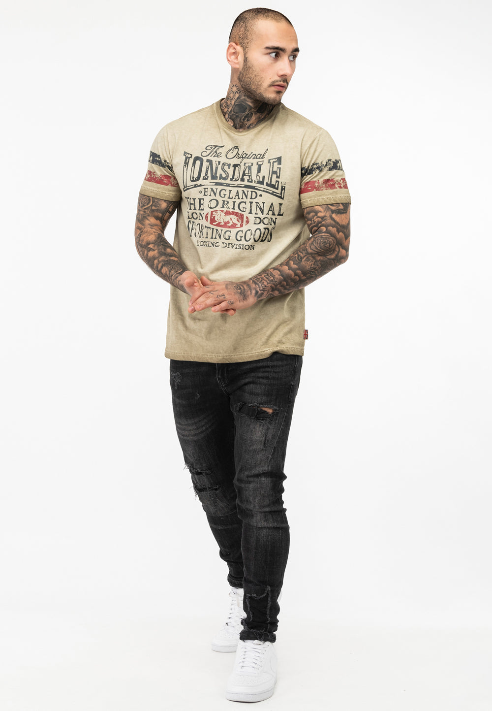 Lonsdale 117539 Skeld T-Shirt - Sand
