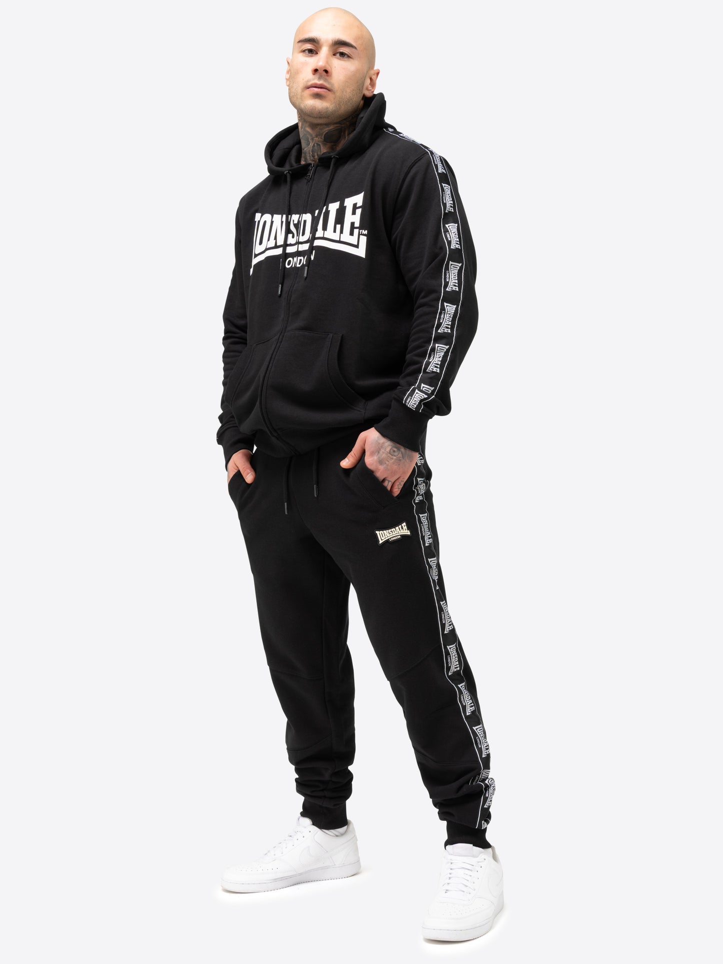 Lonsdale 117563 Tenston Jogginghose Schwarz