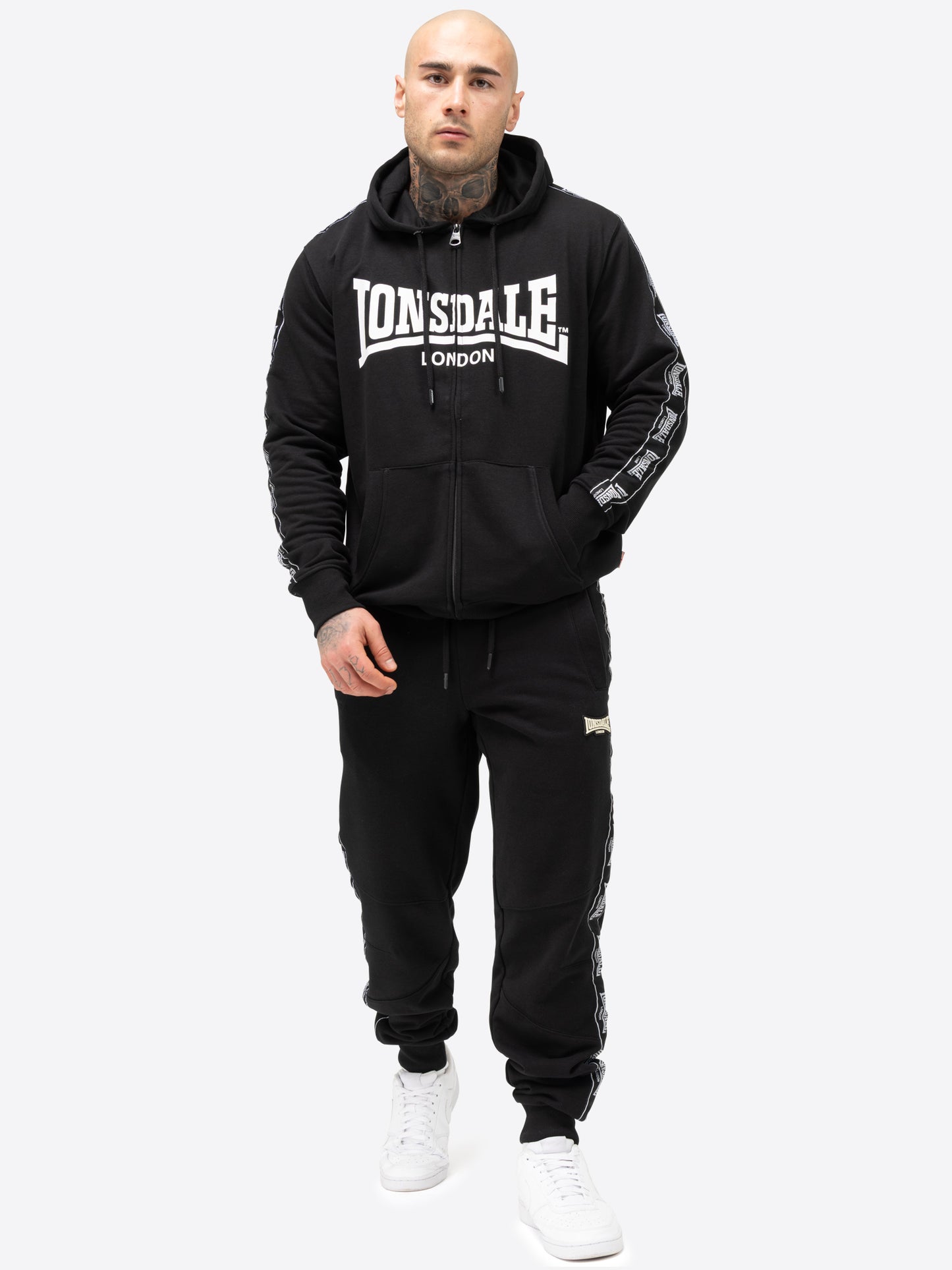 Lonsdale 117563 Tenston Jogginghose Schwarz