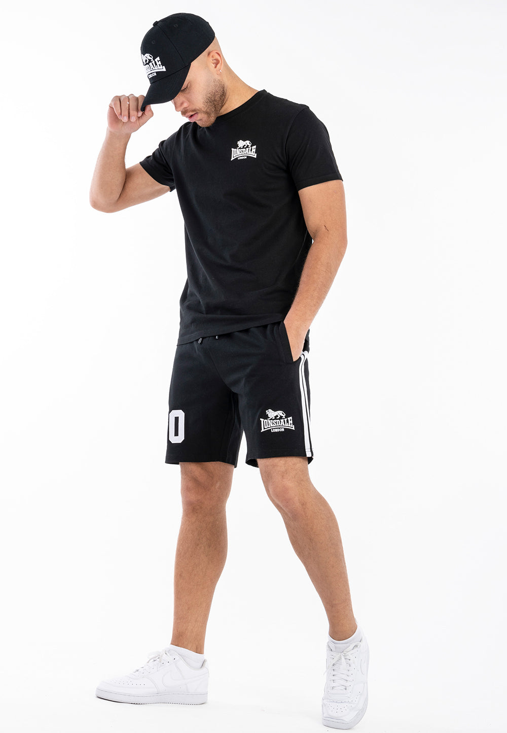 Lonsdale 117567 Marwick Shorts Schwarz