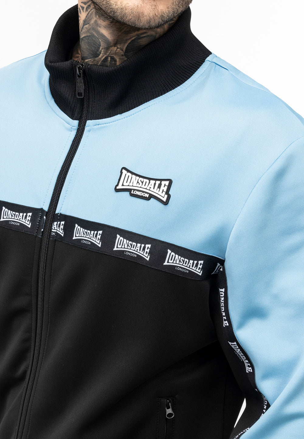 Lonsdale 117571 Woodwick Jogginganzug Schwarz/Blau