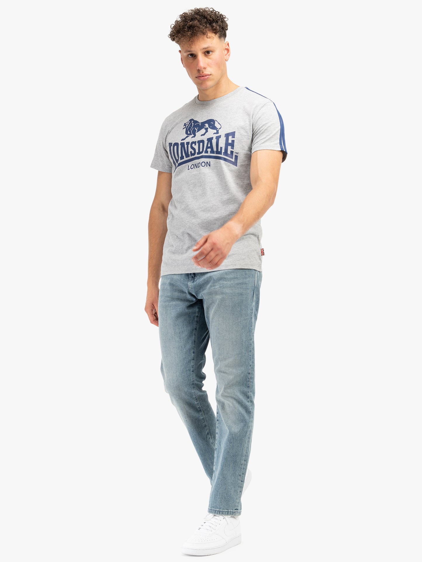 Lonsdale 117604 Henconner T-Shirt - Marl Grey