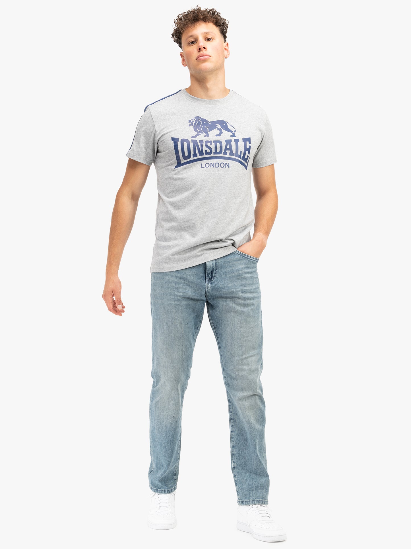 Lonsdale 117604 Henconner T-Shirt - Marl Grey