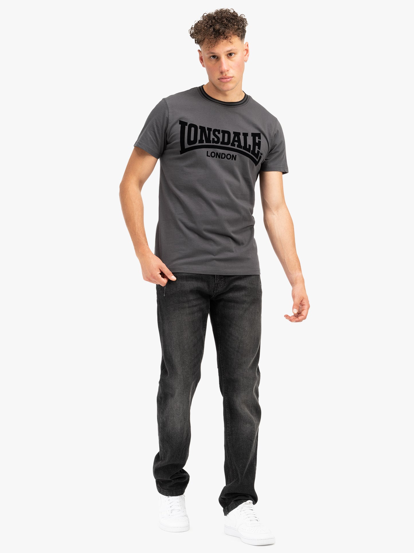 Lonsdale 117605 Potternewton T-Shirt - Anthracite