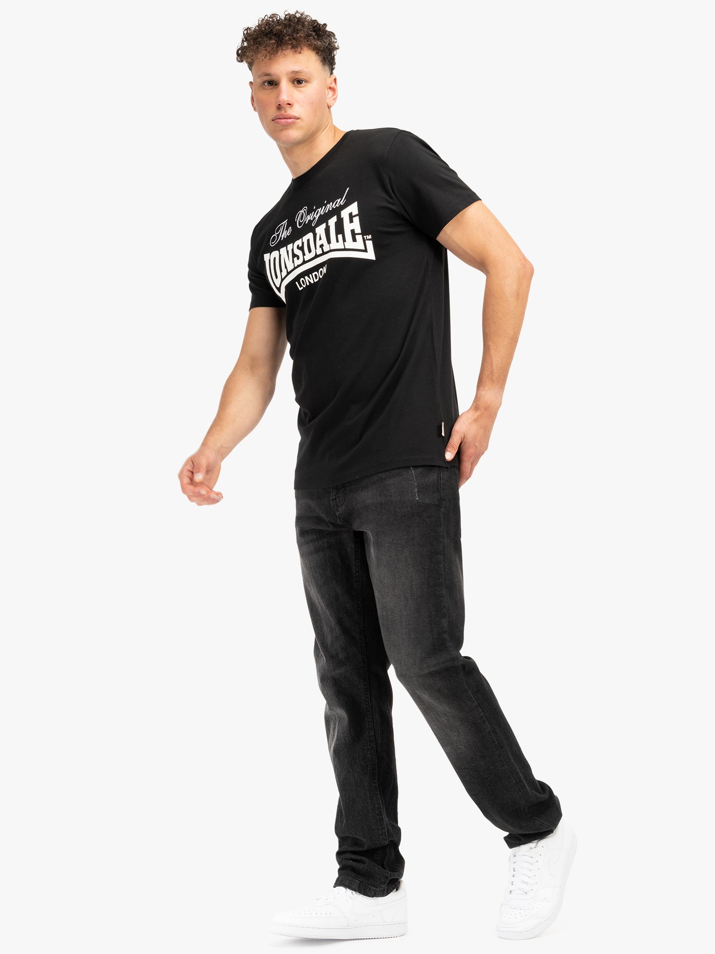 Lonsdale 117607 ColsbrookeT-Shirt - Schwarz