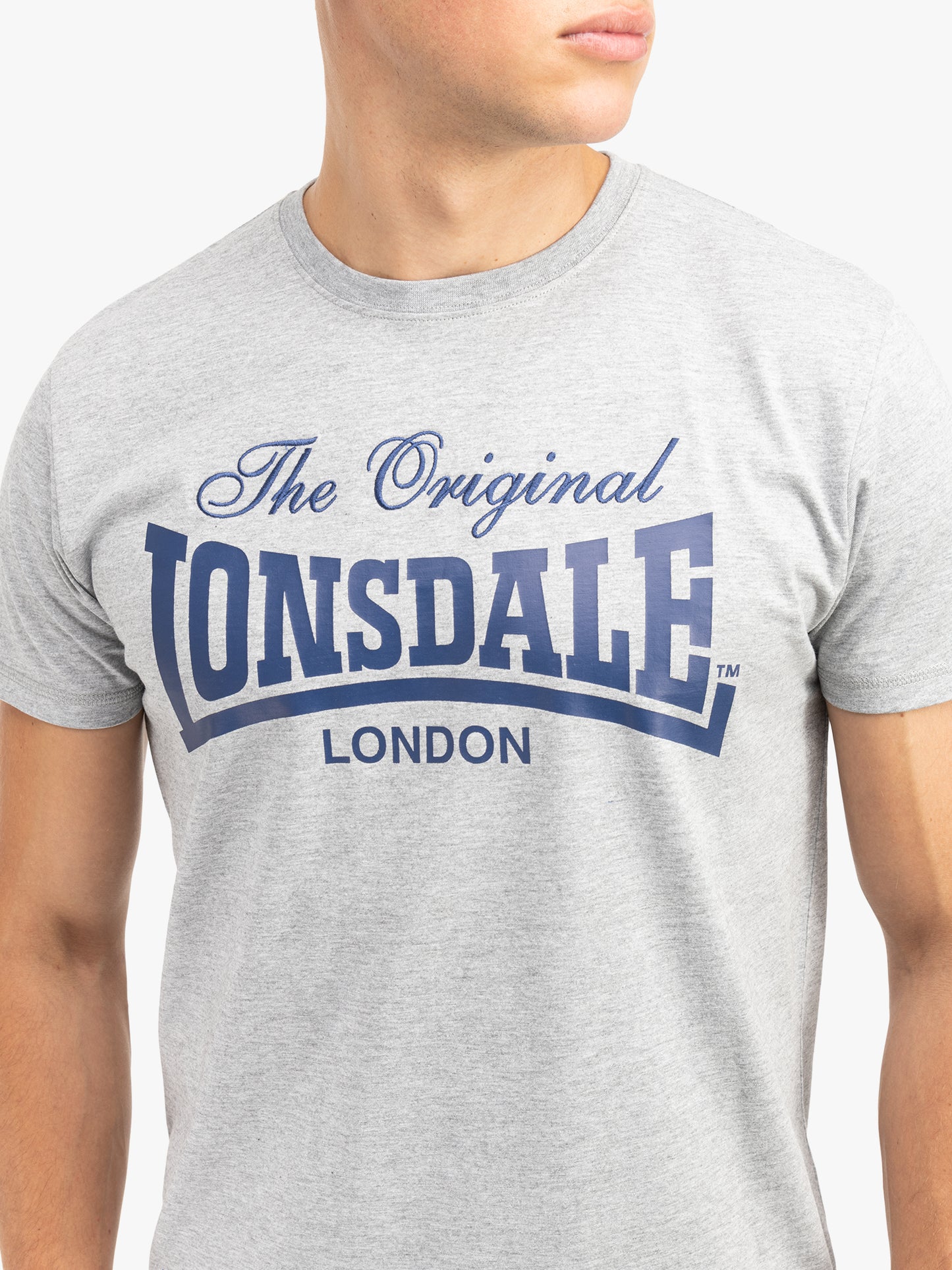 Lonsdale 117607 ColsbrookeT-Shirt - Marl Grey