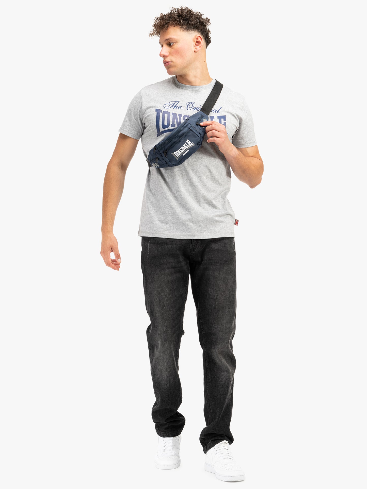Lonsdale 117607 ColsbrookeT-Shirt - Marl Grey