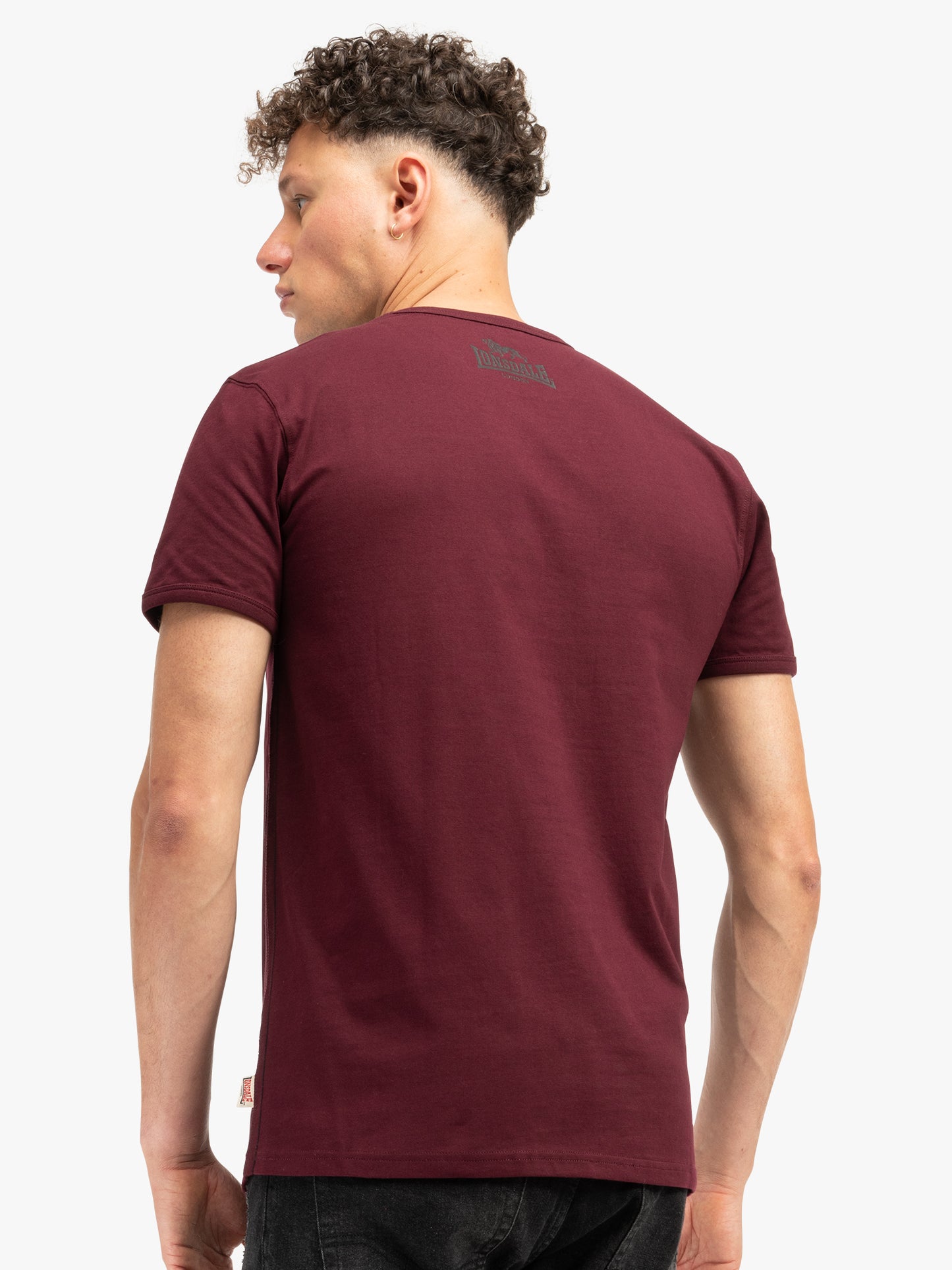 Lonsdale 117610 Harehills T-Shirt - Oxblood