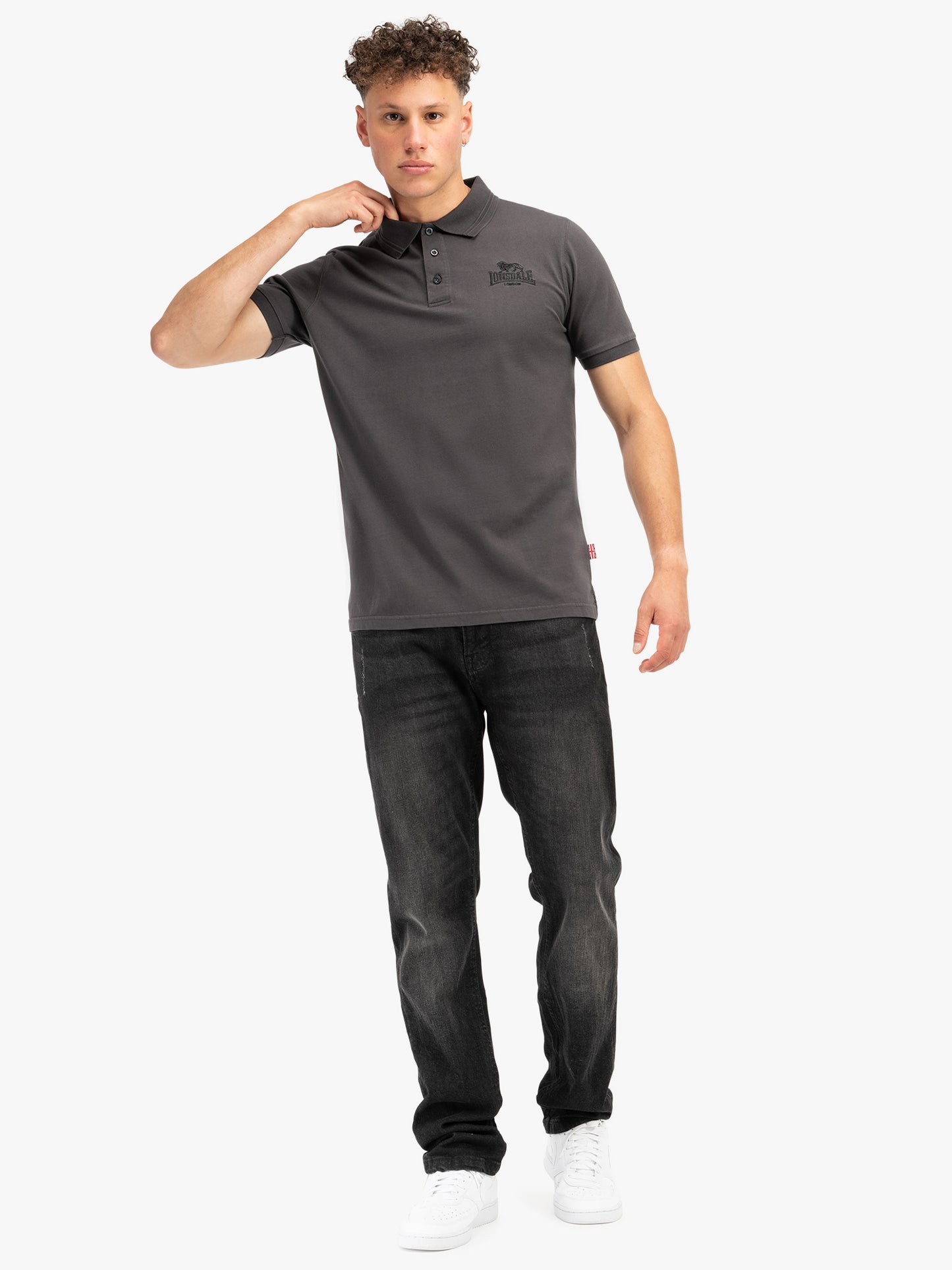 Lonsdale 117613 Lambston Poloshirt Athracite