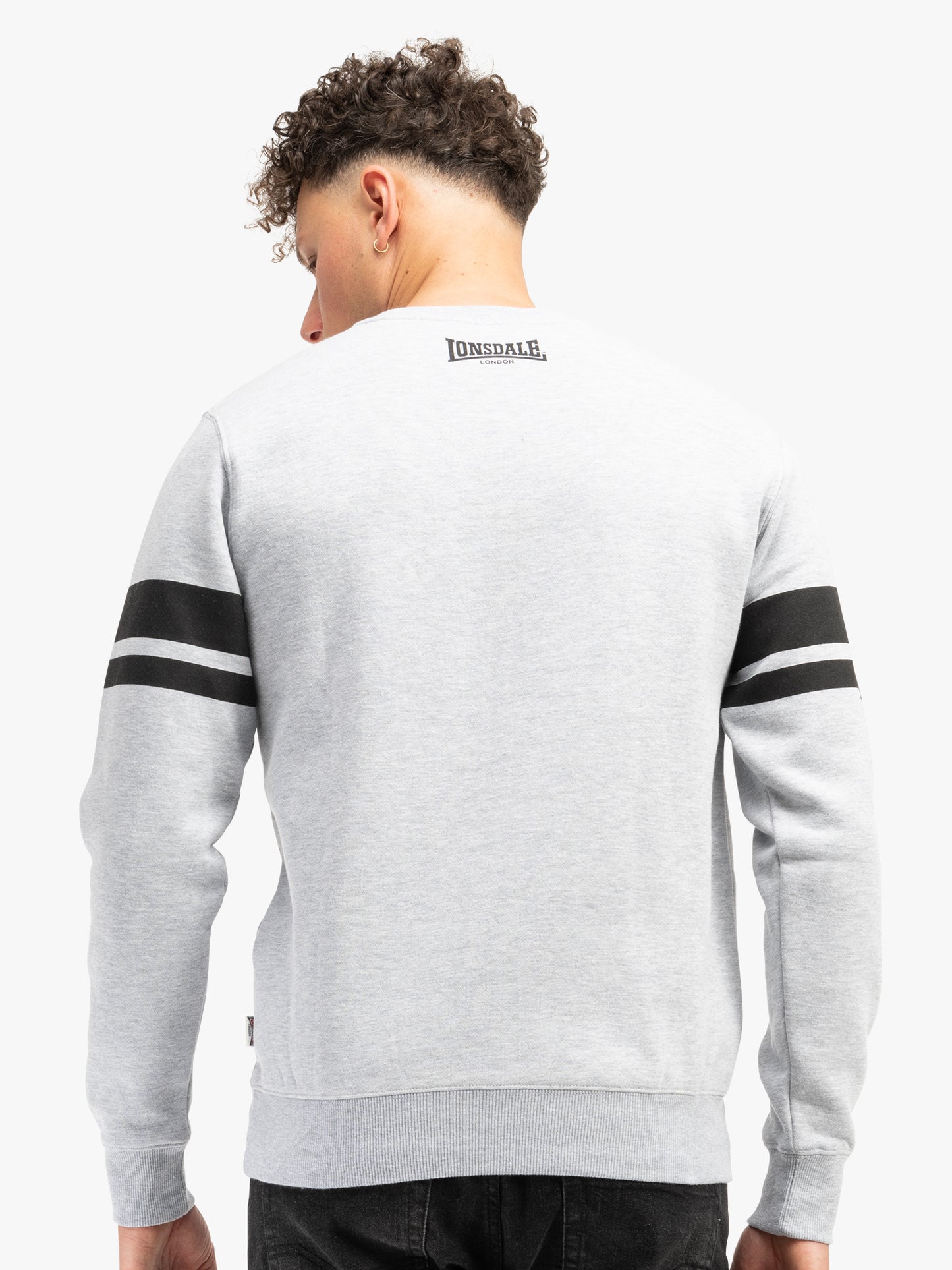Lonsdale 117615 Glespin Sweatshirt Marl Grey