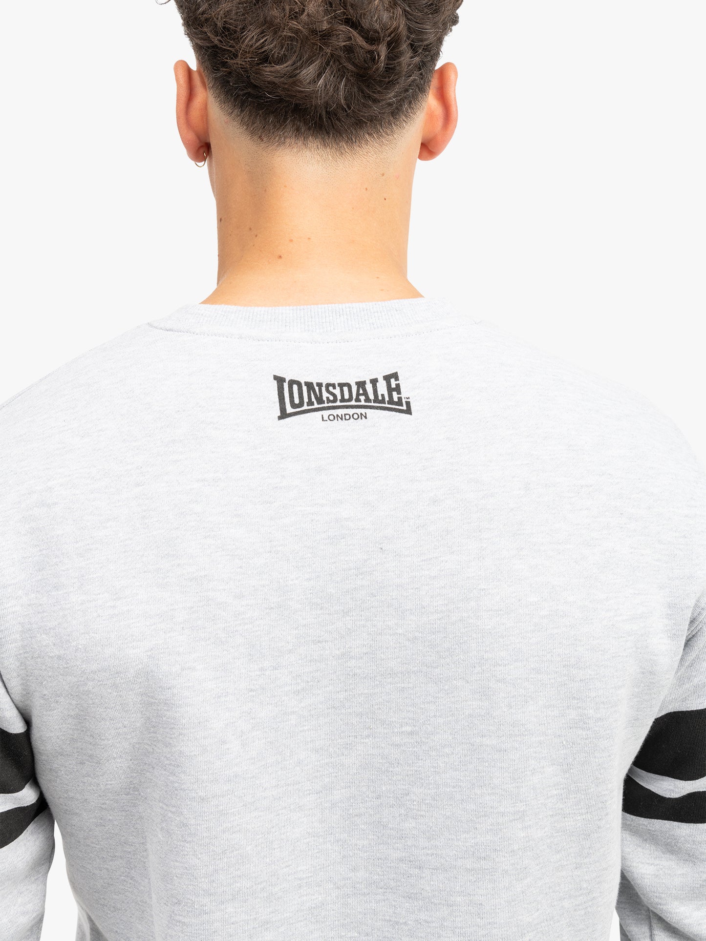 Lonsdale 117615 Glespin Sweatshirt Marl Grey