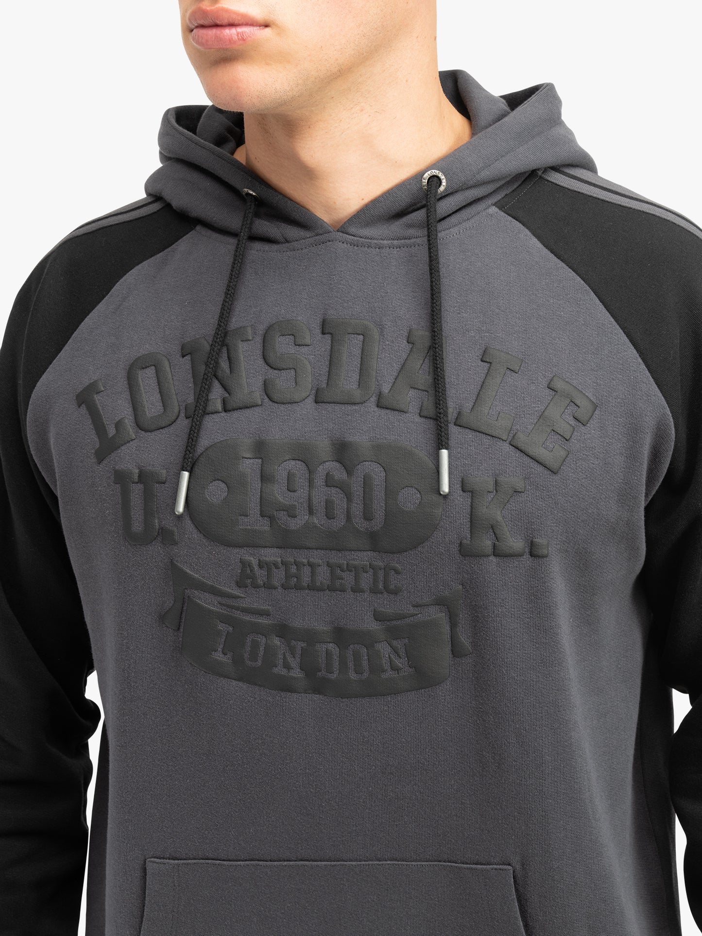 Lonsdale 117616 Linnfoots Kapuzensweatshirt Anthracite