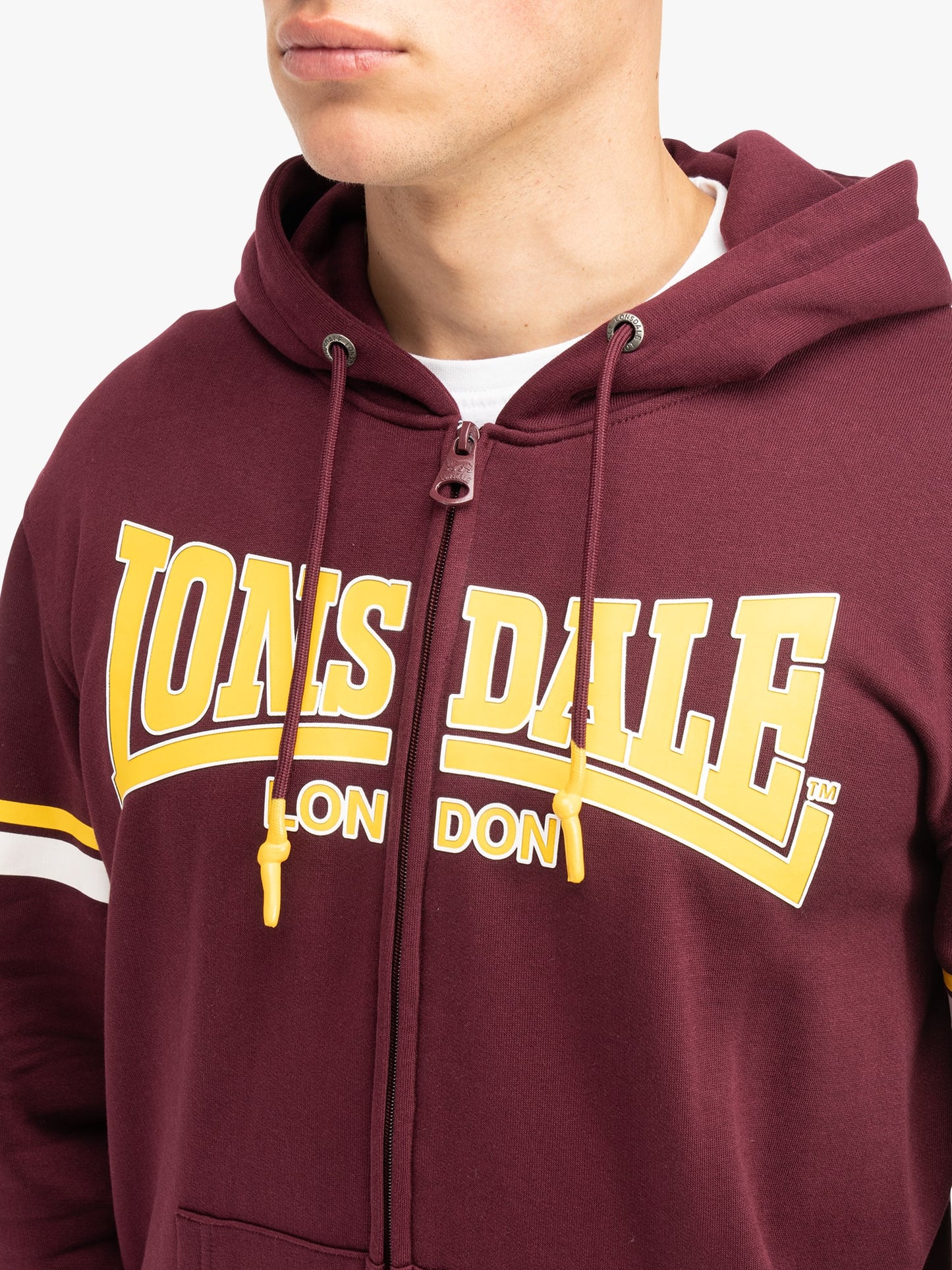 Lonsdale 117619 Darfield Kapuzensweatjacke Oxblood