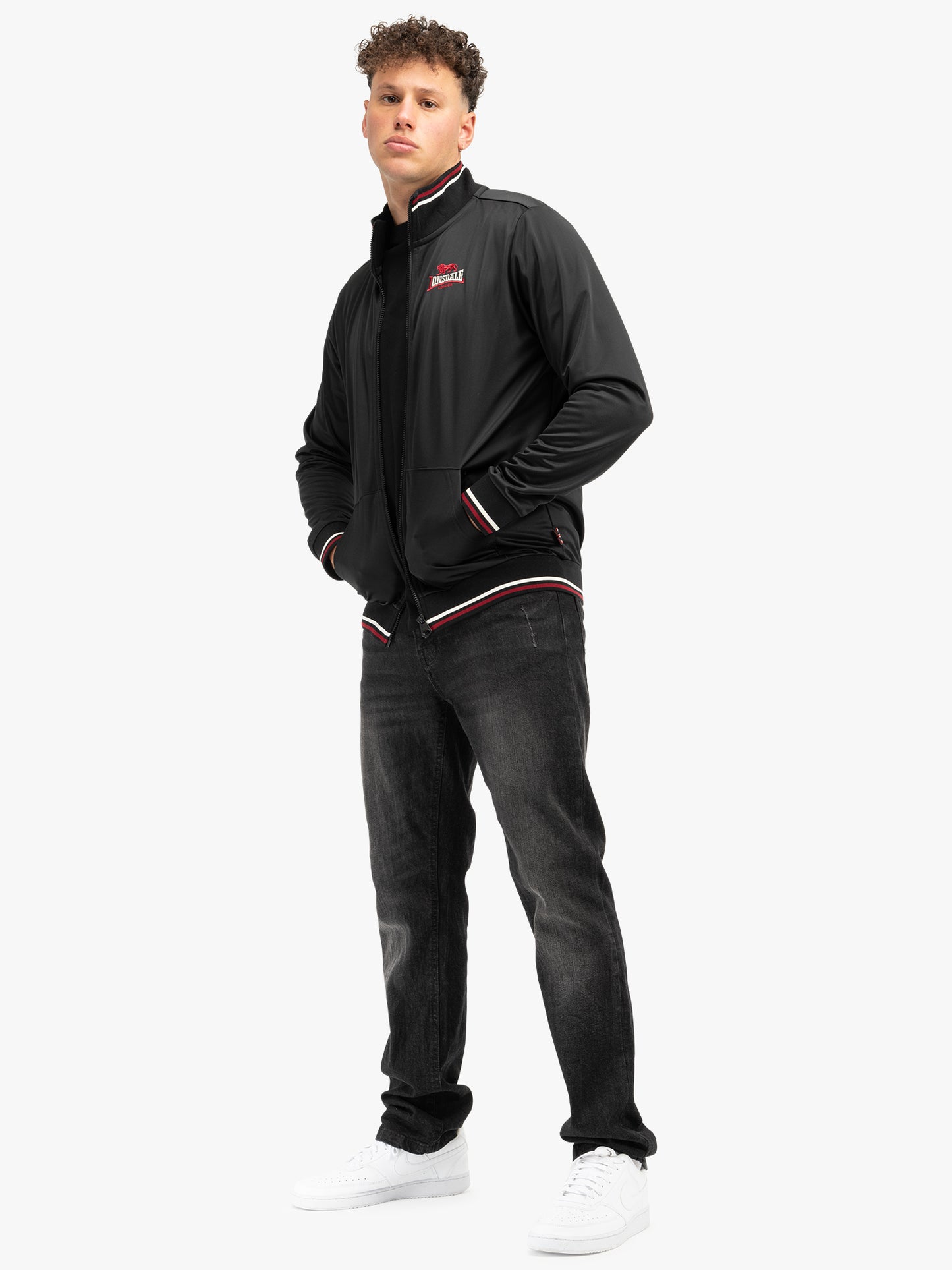 Lonsdale 117621 Irthing Trainingsjacke Schwarz