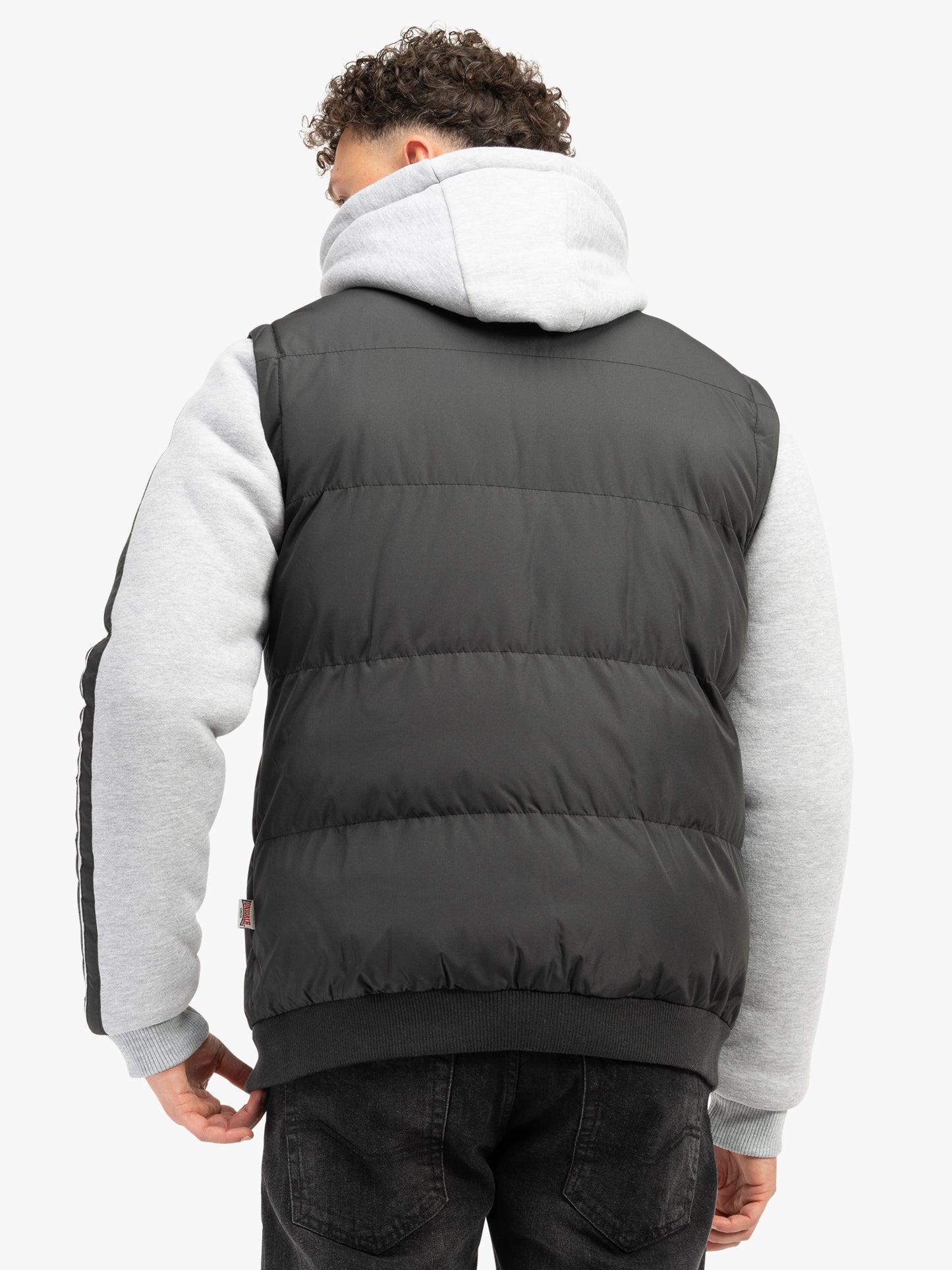Lonsdale 117630 Dowpot Kupuzenjacke Schwarz/Marl Grey