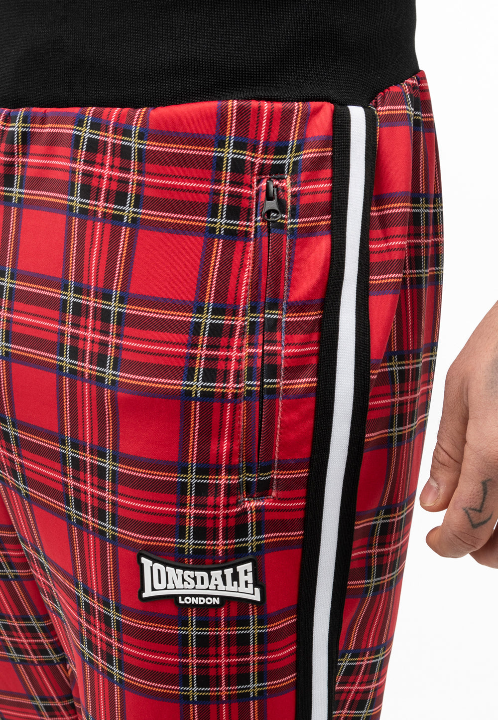 Lonsdale 117635 Royal Steward Jogginganzug Rot/Schwarz/Weiss