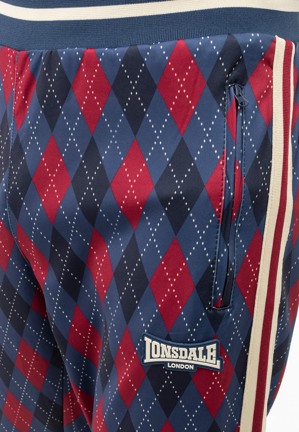 Lonsdale 117636 Redford Jogginganzug Navy/Rot/Ecru