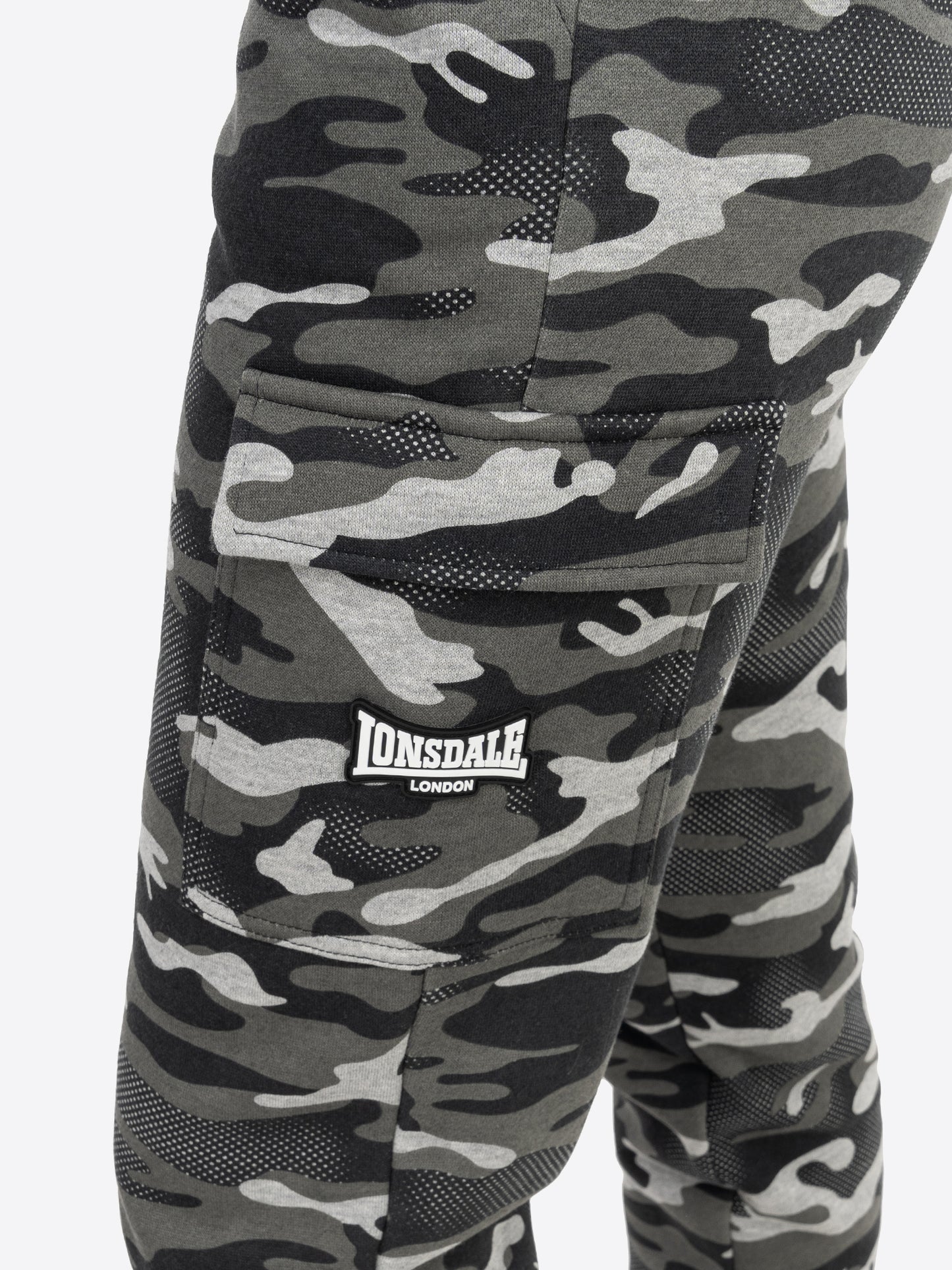 Lonsdale London 117642 Ladies Collyhurst Jogginghose Camo Grau