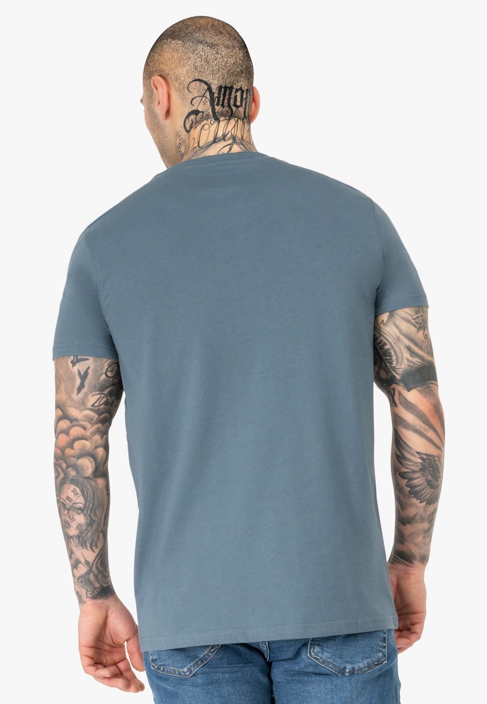 Lonsdale 117651 Hinstock Dreierpack T-Shirt - Schwarz Grün Blau