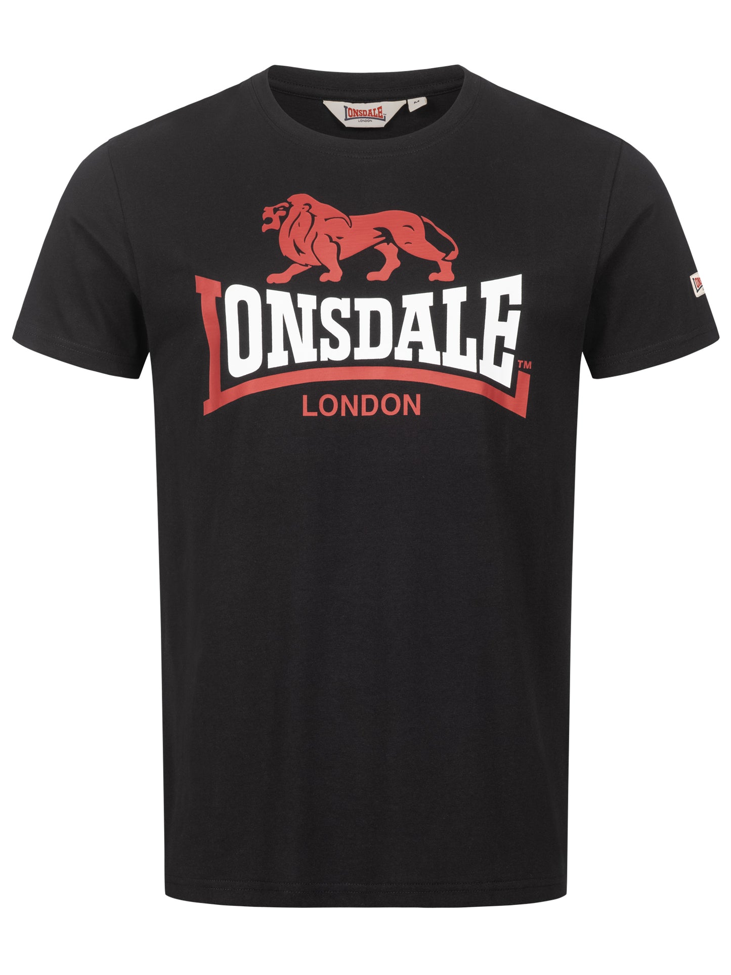 Lonsdale 117656 Lion Two Tone T-Shirt - Schwarz