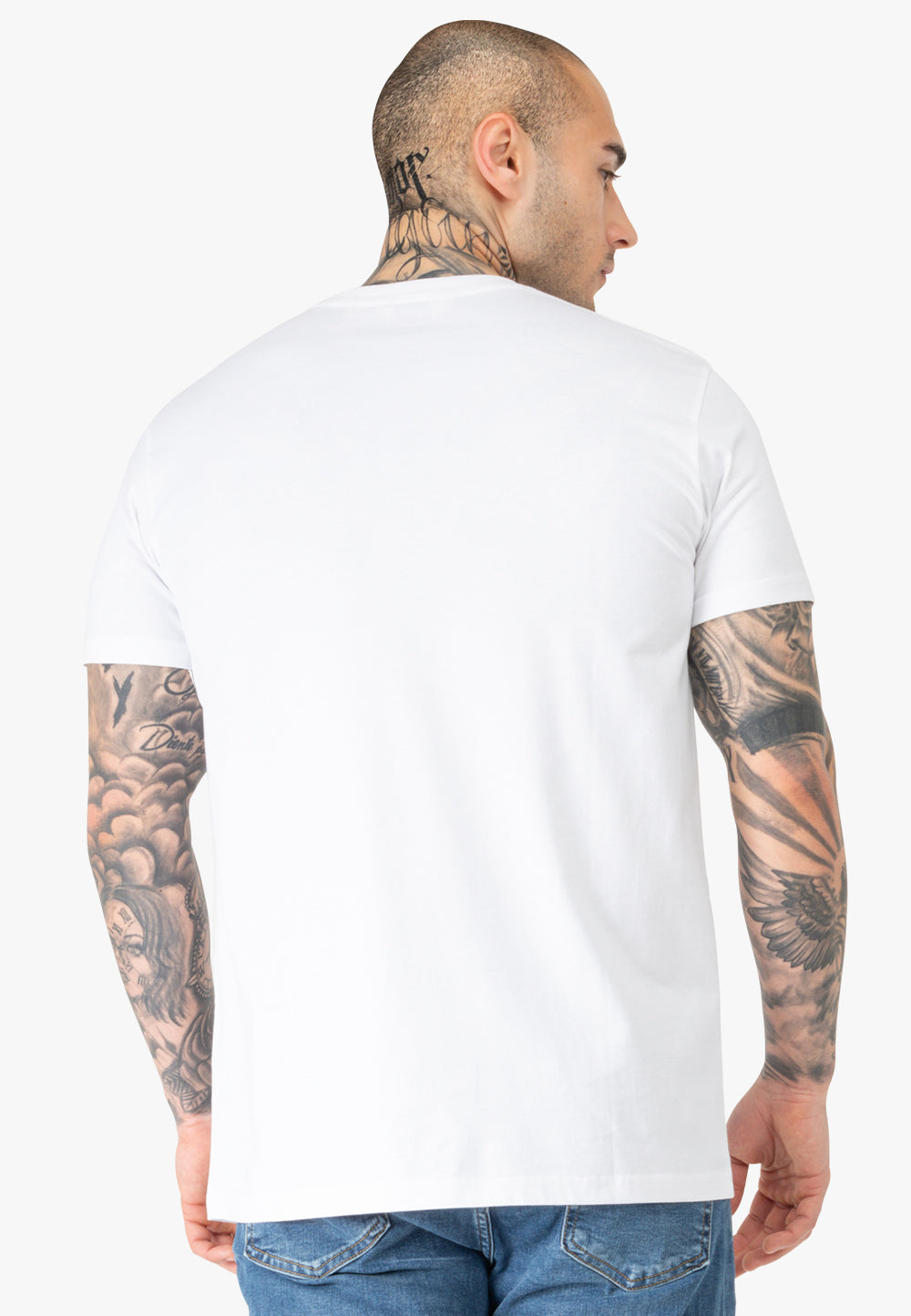 Lonsdale 117656 Lion Two Tone T-Shirt - Weiss