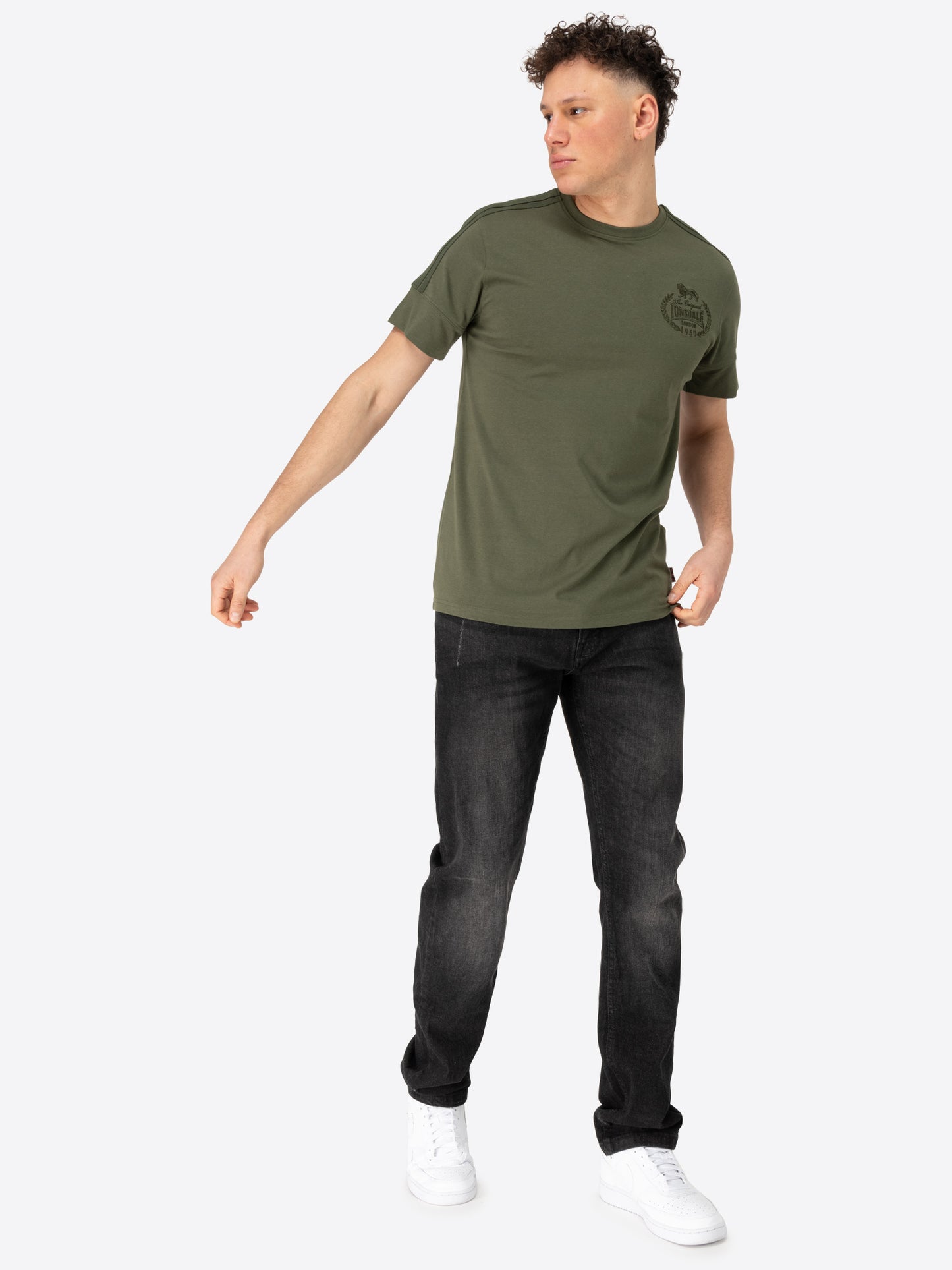 Lonsdale 117657 Breock T-Shirt - Olive