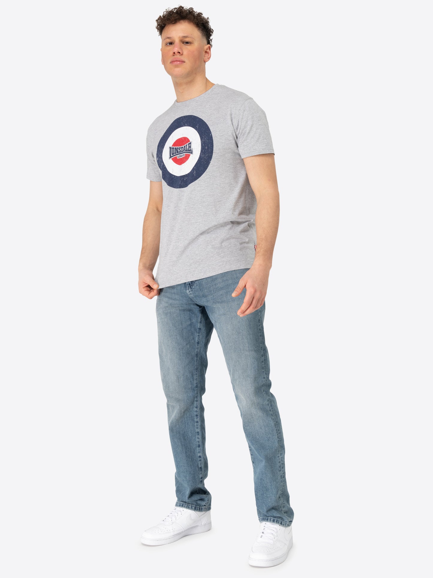 Lonsdale 117661 Trevose T-Shirt - Marl Grey