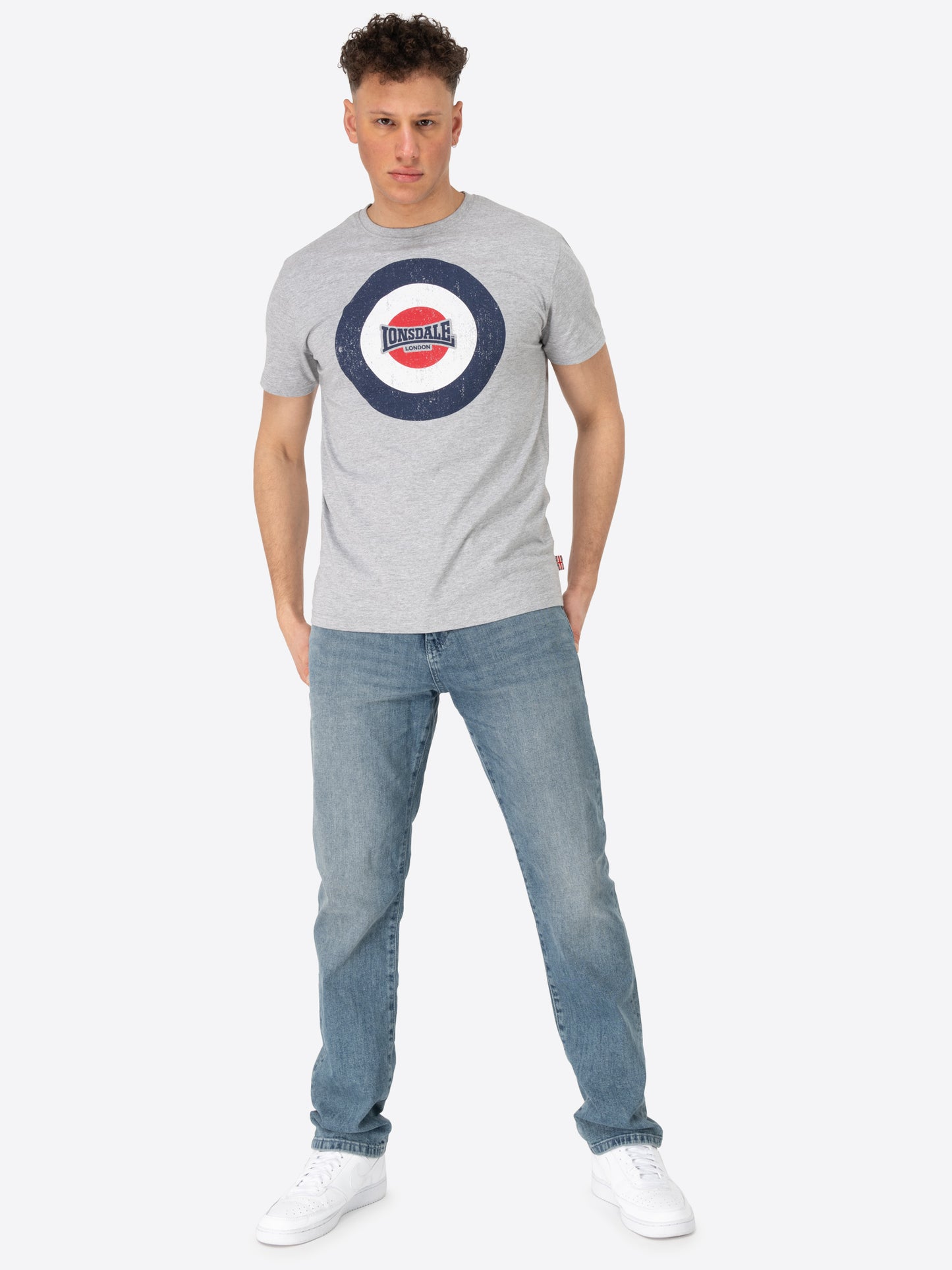 Lonsdale 117661 Trevose T-Shirt - Marl Grey