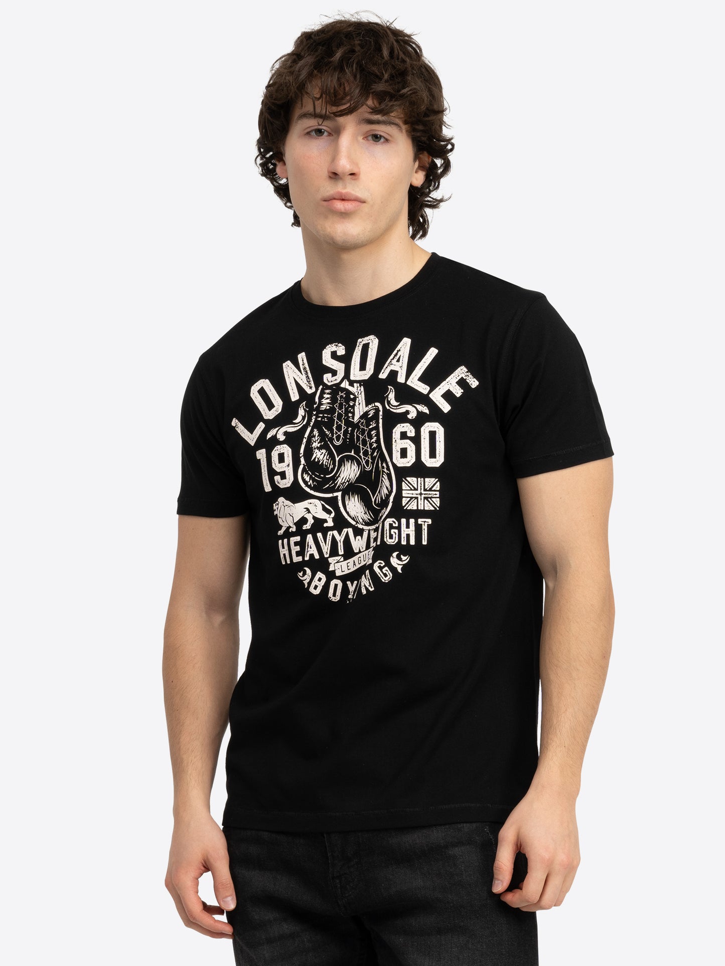 Lonsdale 117662 Minver T-Shirt - Schwarz