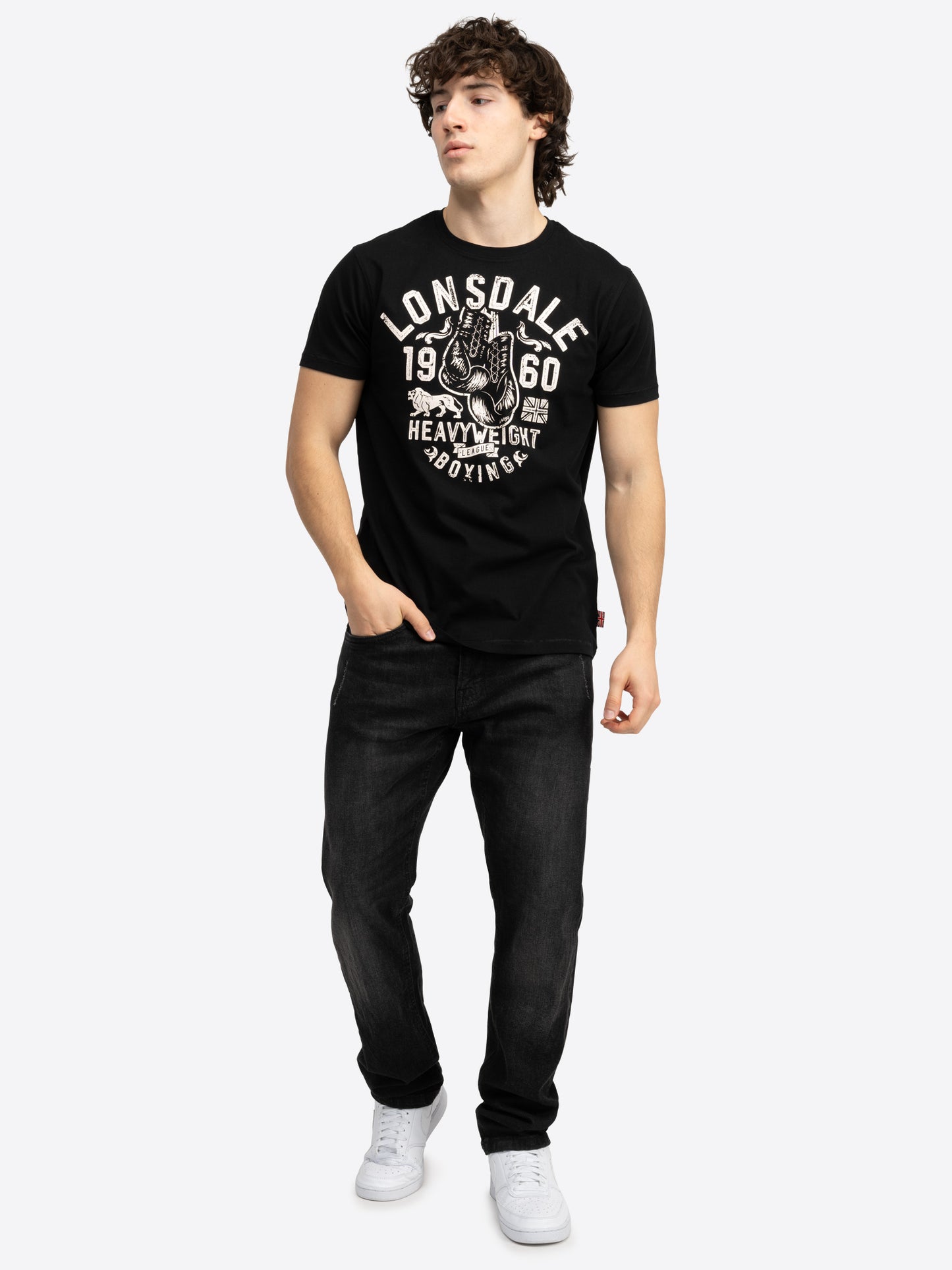 Lonsdale 117662 Minver T-Shirt - Schwarz