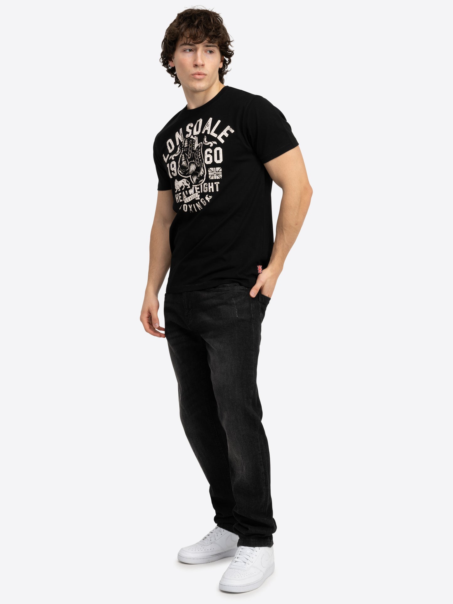 Lonsdale 117662 Minver T-Shirt - Schwarz