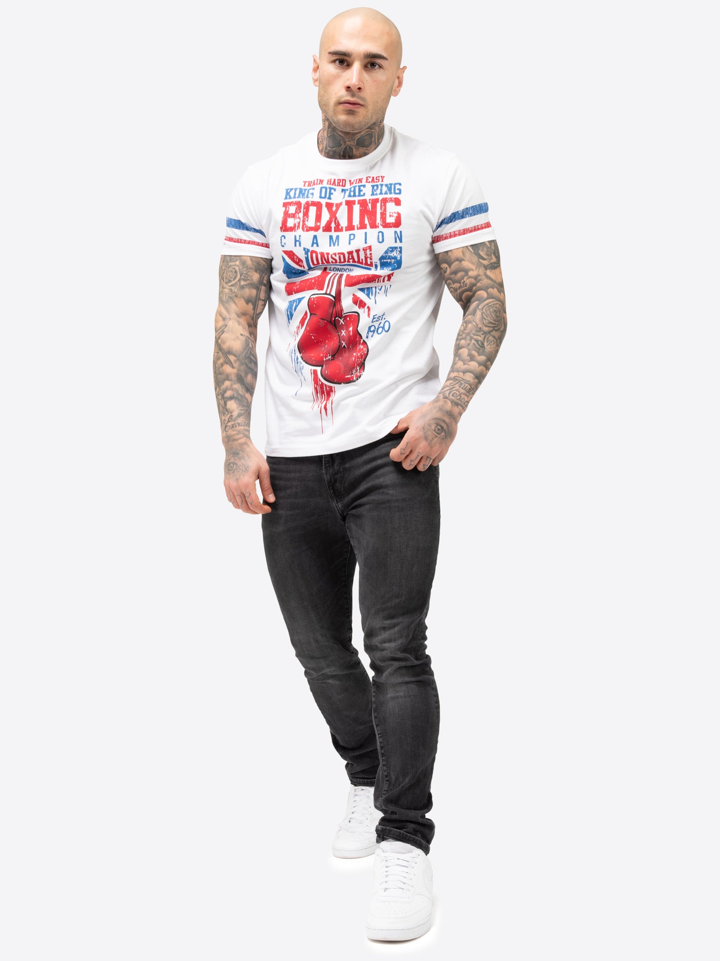 Lonsdale 117663 Crugmeer T-Shirt - Weiss