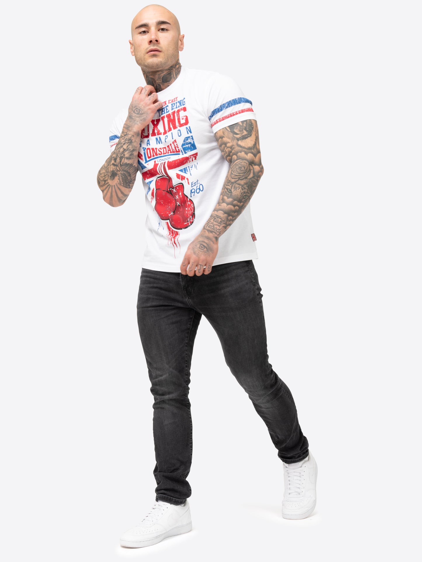 Lonsdale 117663 Crugmeer T-Shirt - Weiss