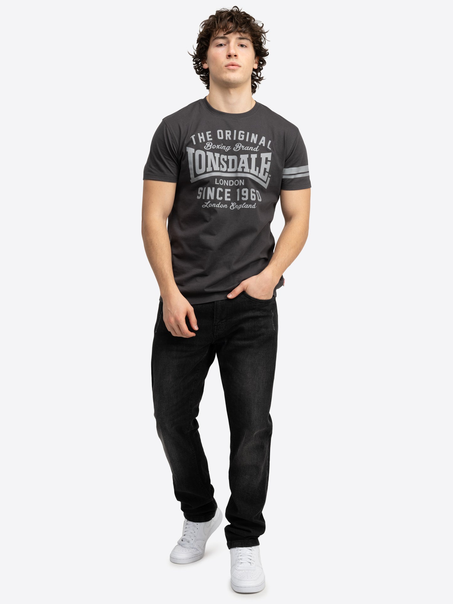 Lonsdale 117671 Winnard T-Shirt Anthracite