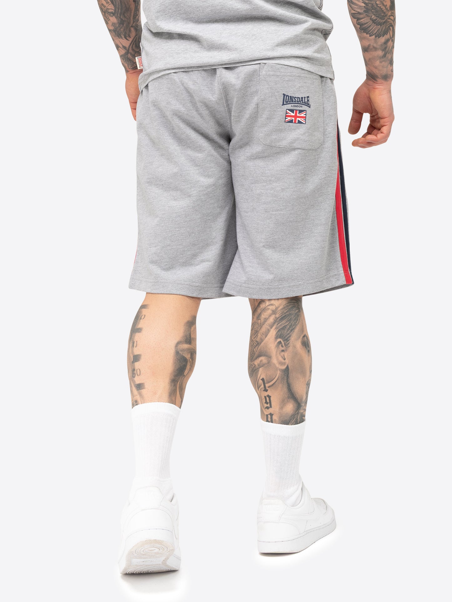 Lonsdale 117685 Sandown Short Marl Grey
