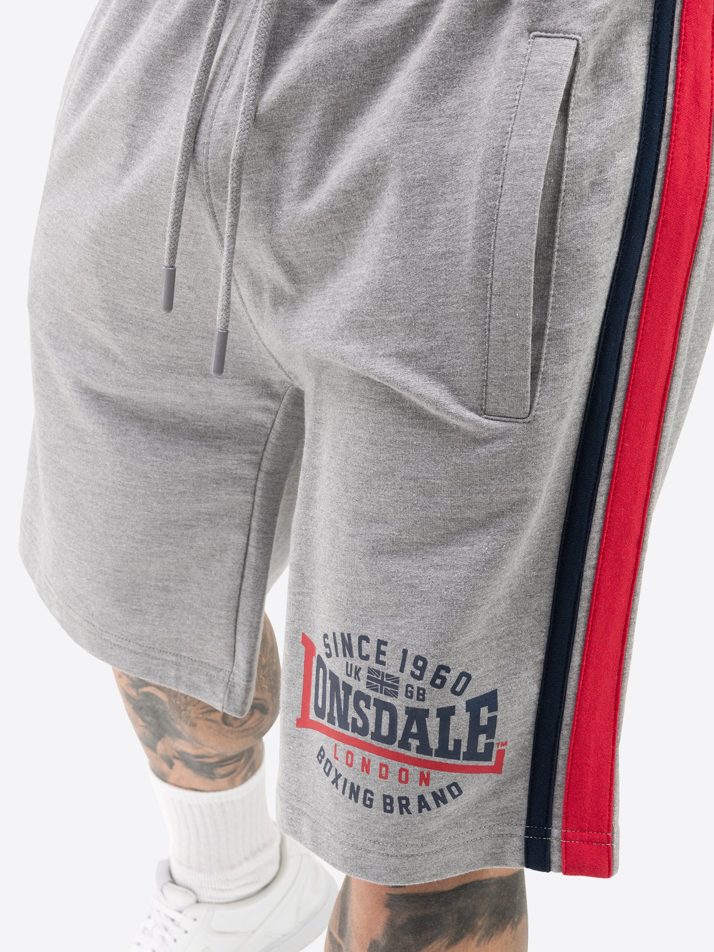 Lonsdale 117685 Sandown Short Marl Grey
