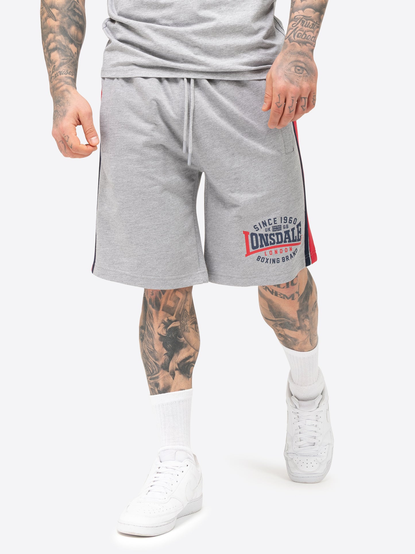Lonsdale 117685 Sandown Short Marl Grey