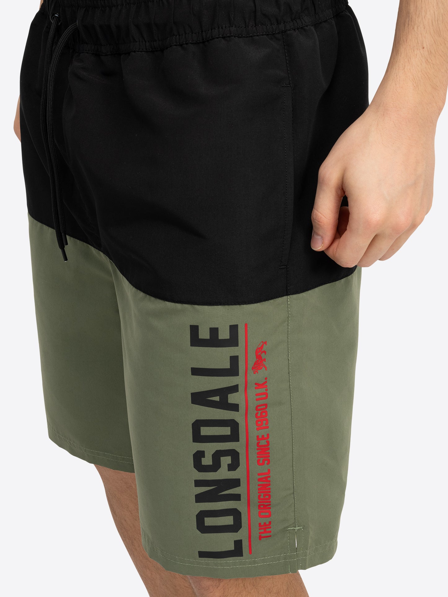 Lonsdale 117688 Hayling Boardshorts Olive/Schwarz